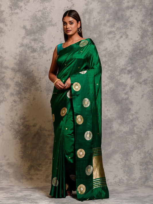 Green Silk saree