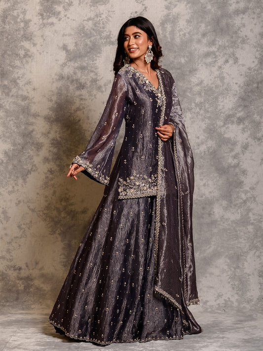 Twilight Blue Elegance Kurta Set