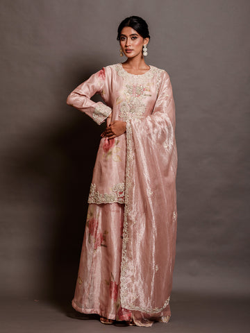 Subtle Rosy Glow Kurta Set